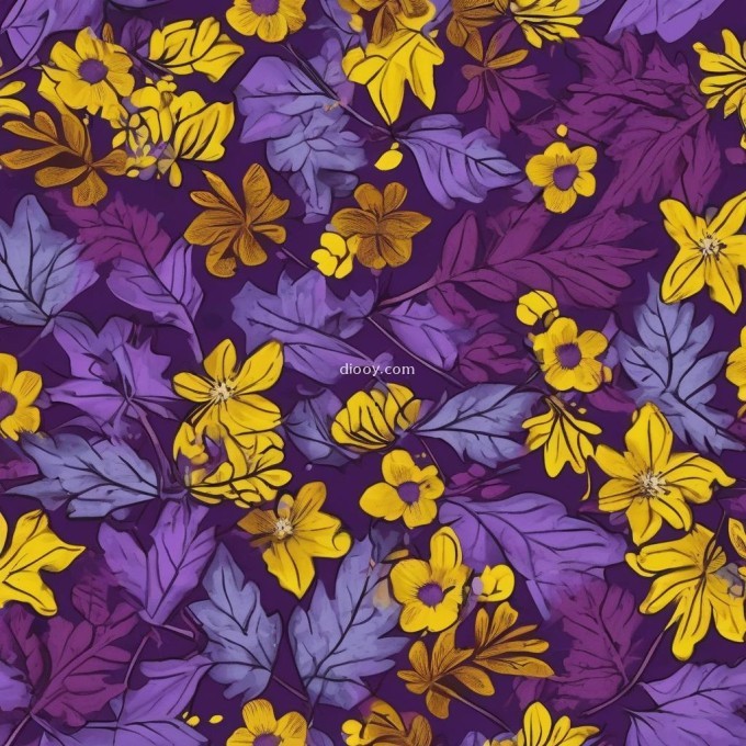 紫色叶子和黄色花朵是什么？
